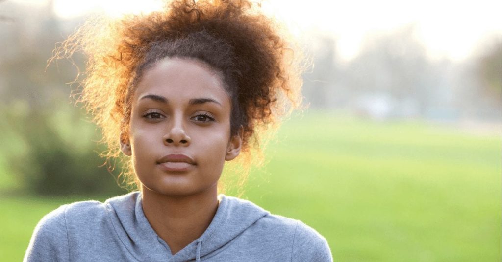 young athletic woman