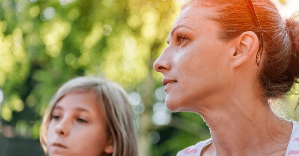 Women with Migraine looking into distance