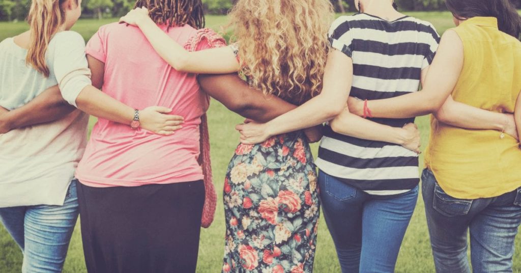 People supporting each other