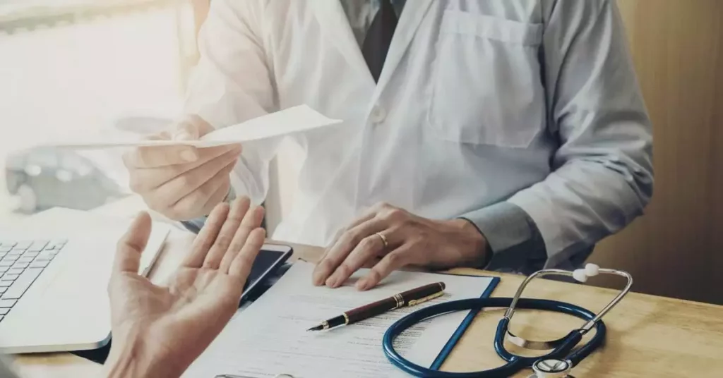 Patient speaking to Doctor