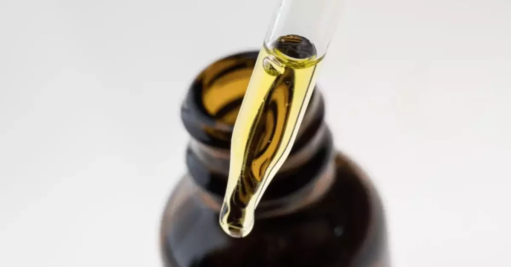 CBD oil in dropper