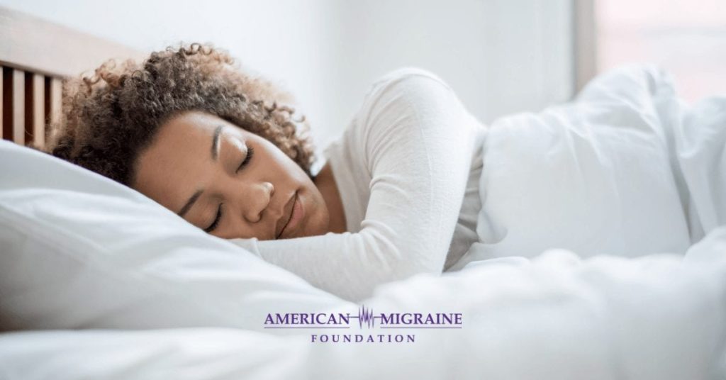 woman with healthy sleep habits