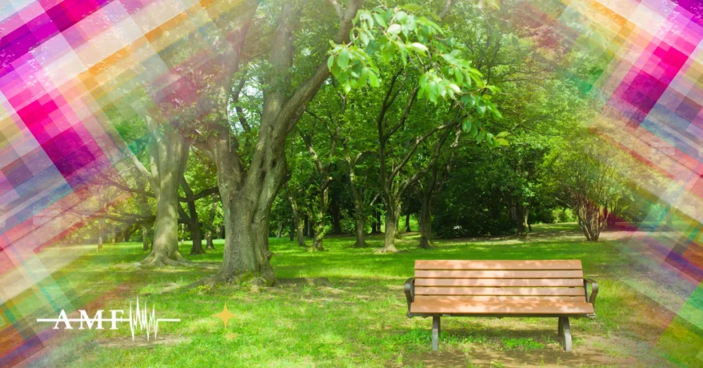 A visual representation of migraine aura, formed from kaleidoscopic imagery on the eye's periphery.